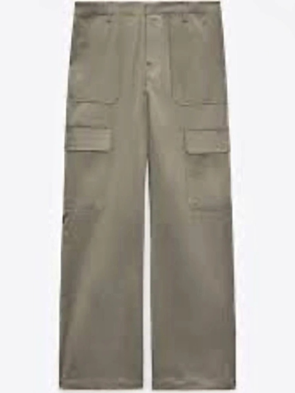 Zara Cargo Straight Leg Pants in Brown Size XS Like New